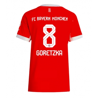 Billige Fotballdrakt Bayern Munich Leon Goretzka #8 Replika Hjemmedrakt Dame 2025-26 Kortermet
